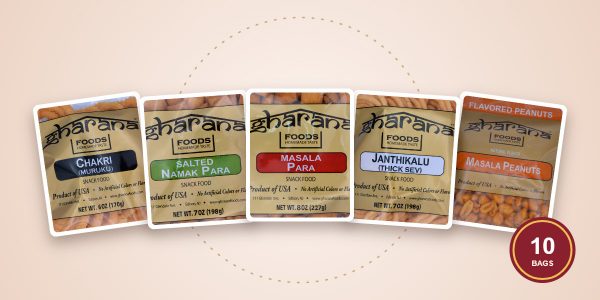 The Savory Pantry variety box: chakri, para, janthikalu and masala peanuts